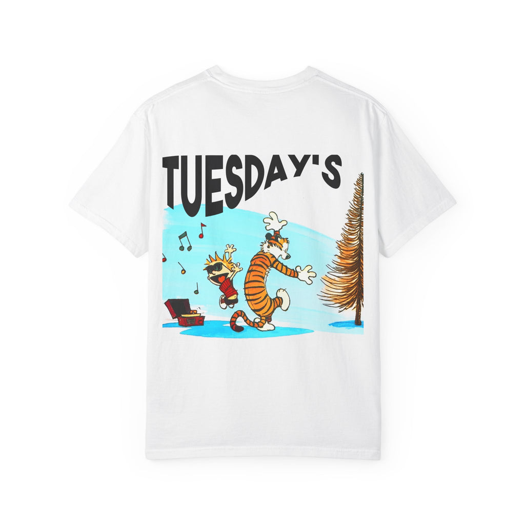 Tuesdays Calvin and Hobs shirt.