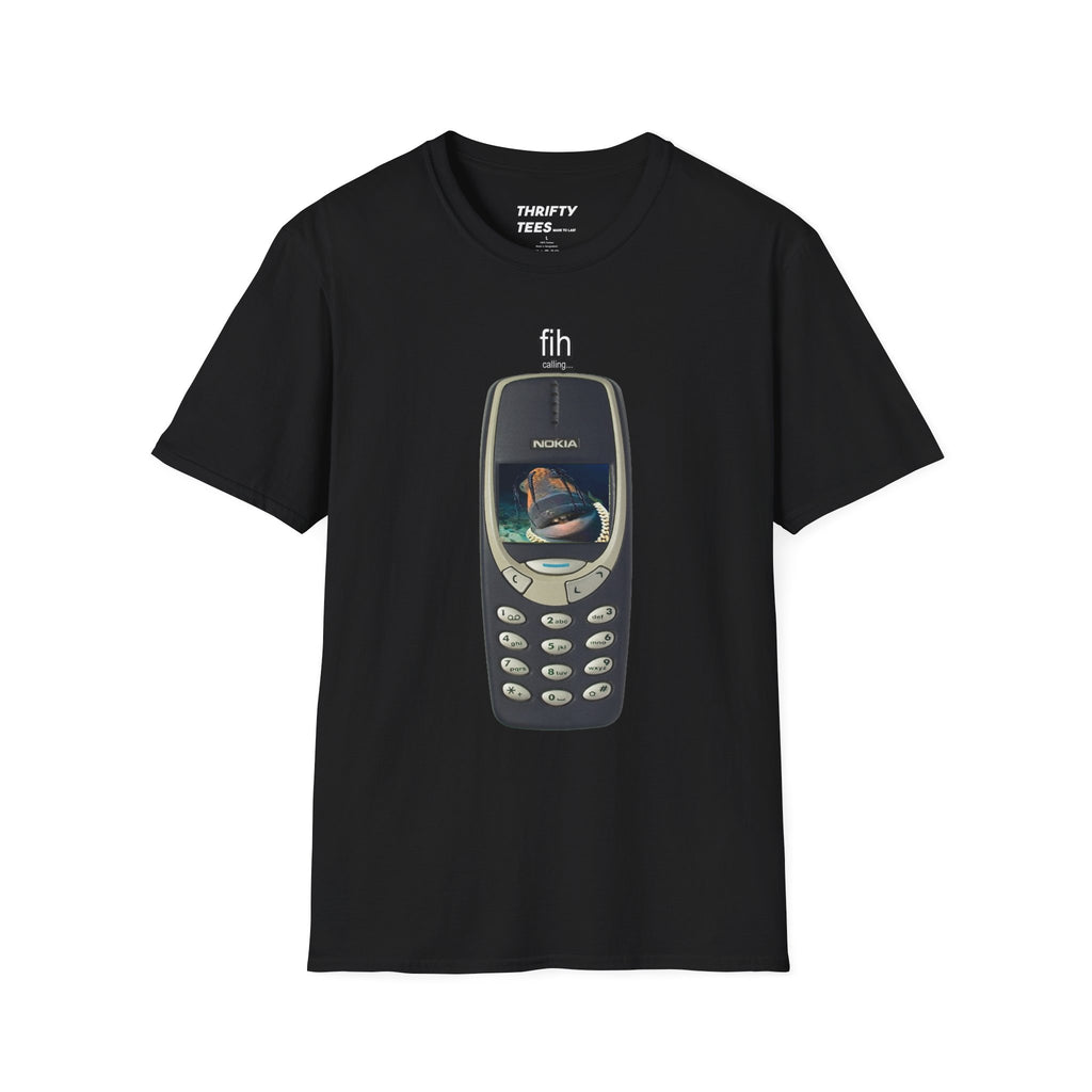 Travis Scott vintage Nokia 'fih calling' Retro Phone Graphic Tee